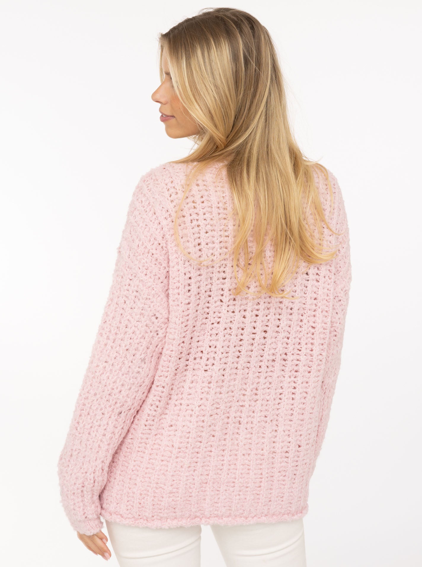 Zwillingsherz - Oversize Pullover Soft Knit in Rosa - Kuschelig weich