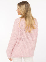 Zwillingsherz - Oversize Pullover Soft Knit in Rosa - Kuschelig weich