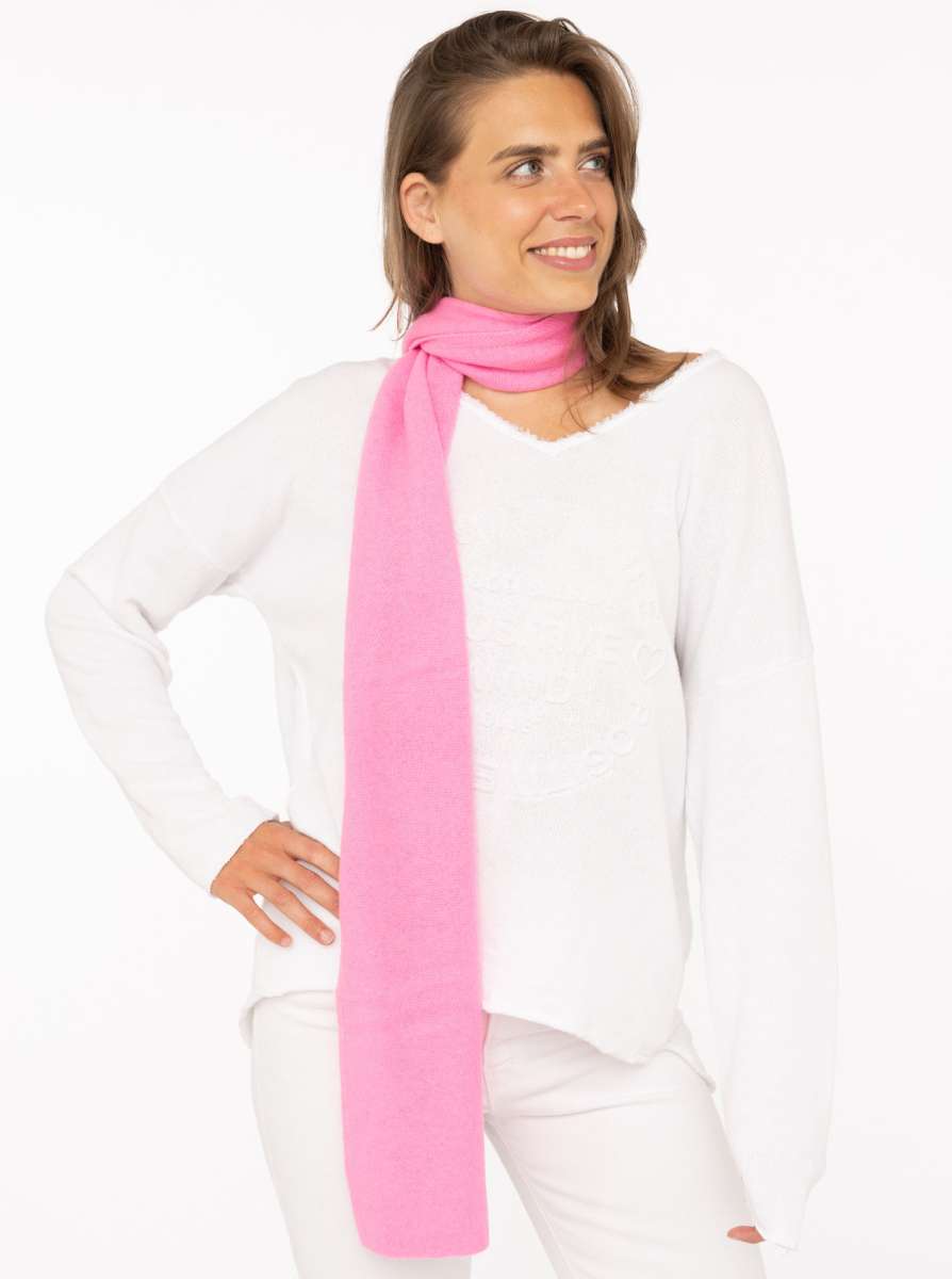 100% Kaschmir-Schal Classic Uni - Bubblegum Pink