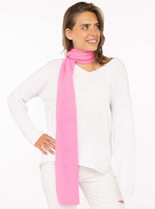 100% Kaschmir-Schal Classic Uni - Bubblegum Pink