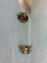 Rose Mode - Cardigan mit Engeln in Hellblau