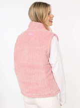 Zwillingsherz Cord Weste "Herbstzeit" Rosa | Damen Steppweste