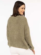 Zwillingsherz - Kuschel-Cardigan  - Khaki