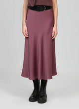 An´ge Paris Midi-Rock "Janiala" aus Satin Rosa