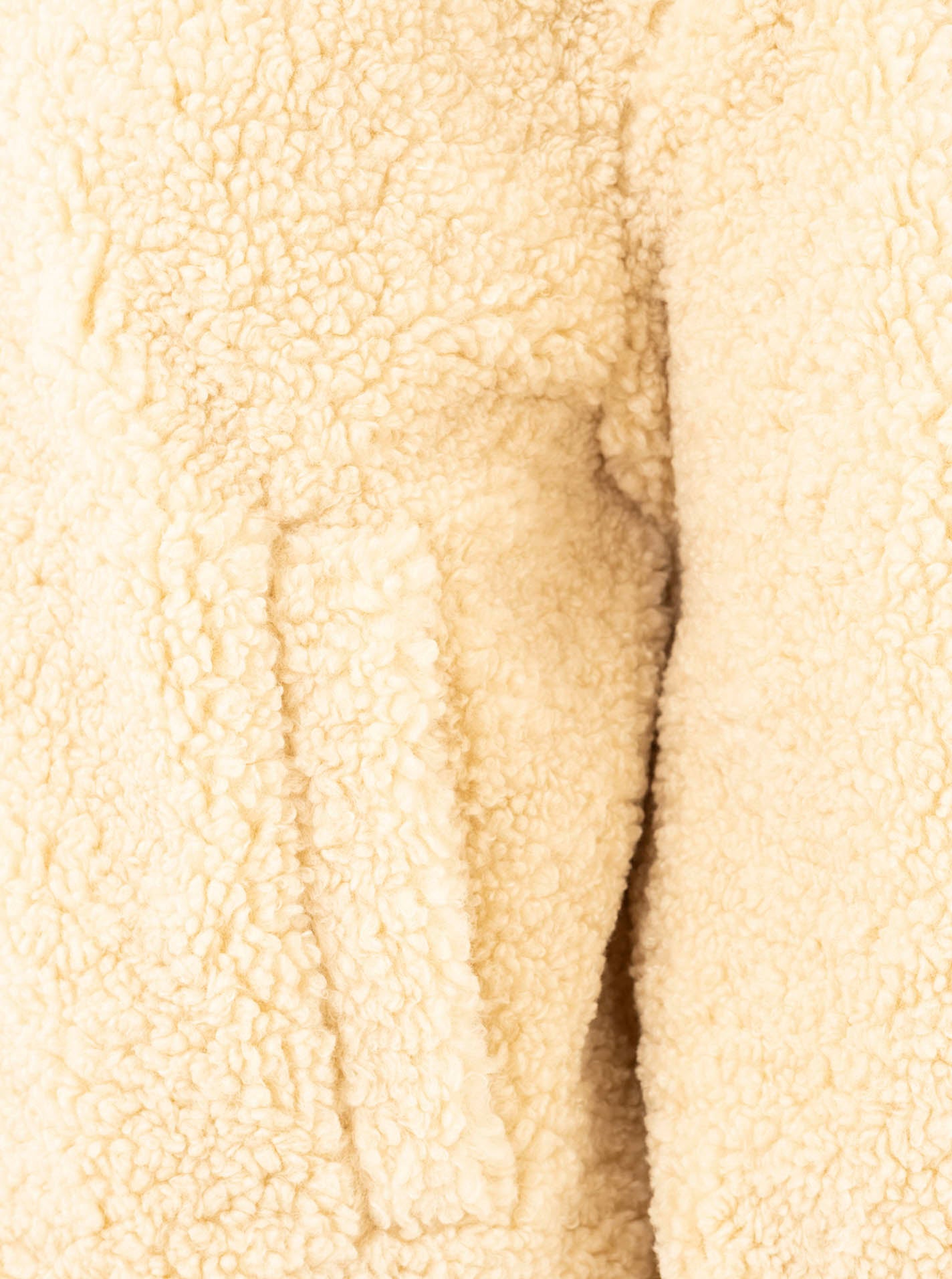 Zwillingsherz Teddy-Jacke mit Kapuze - Beige