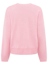 Zwillingsherz - Pullover aus 100% Kaschmir in Rosa - "Kastig & Uni"