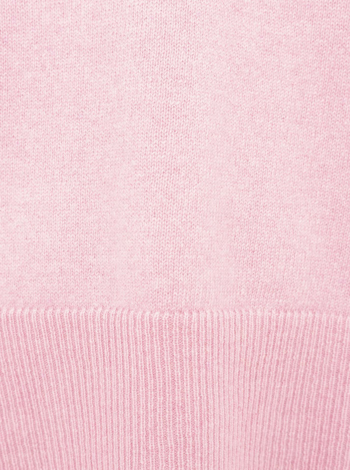 Zwillingsherz - Pullover aus 100% Kaschmir in Rosa - "Kastig & Uni"