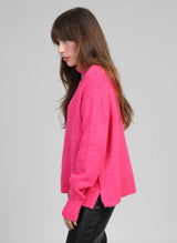 AN´GE Paris - Rollkragenpullover "Lipy" in Candy-Pink