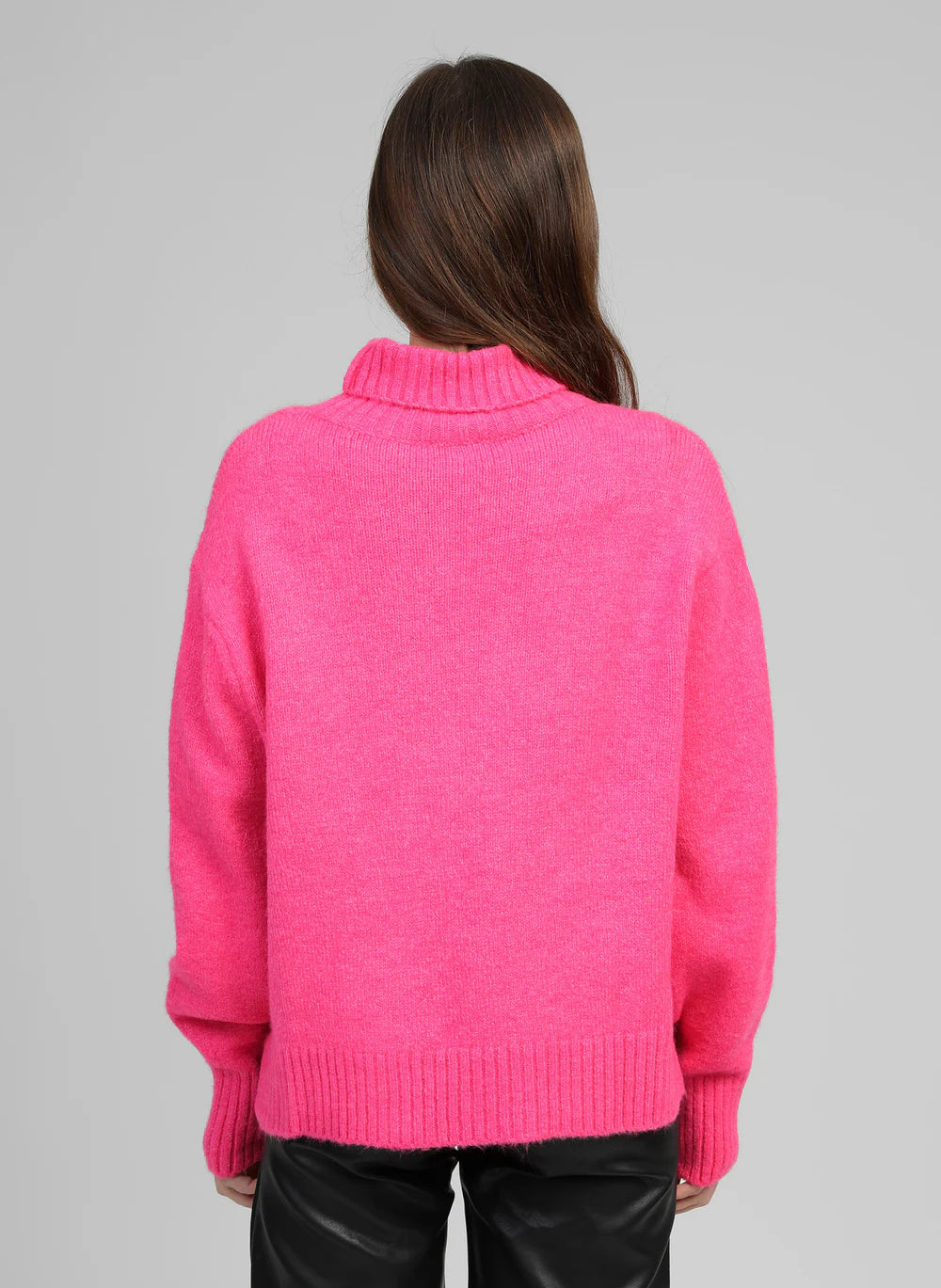 AN´GE Paris - Rollkragenpullover "Lipy" in Candy-Pink