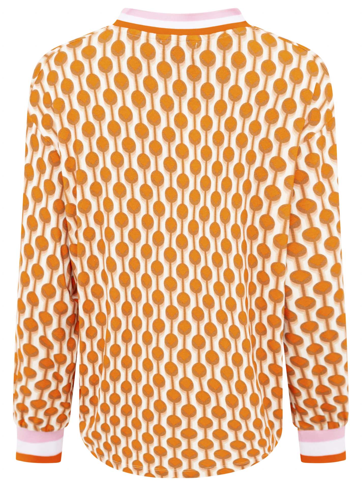 Neue Kollektion!  Zwillingsherz V-Neck Shirt "Graphisch" - Leichtes Langarmshirt aus 95% Viskose & 5 % Elastan