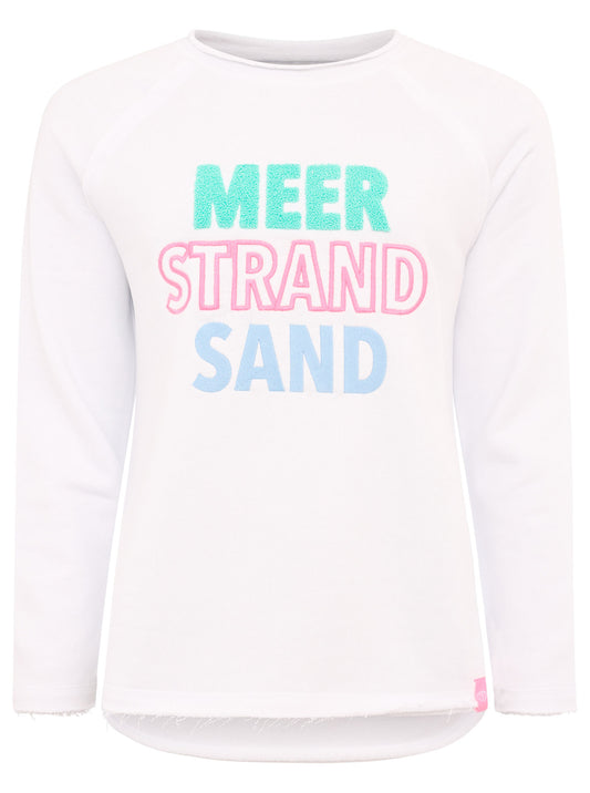 Sweatshirt- "Meer, Strand, Sand" - Zwillingsherz
