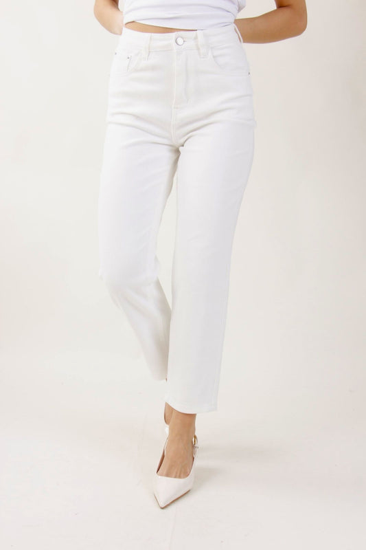 Jeans "Baggy" - Cremeweiß