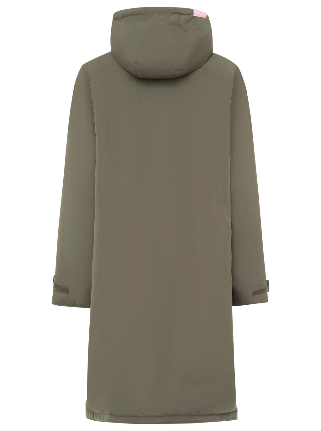 Oversize Windjacke "Surferjacke" in Khaki mit Teddyfutter von Zwillingsherz