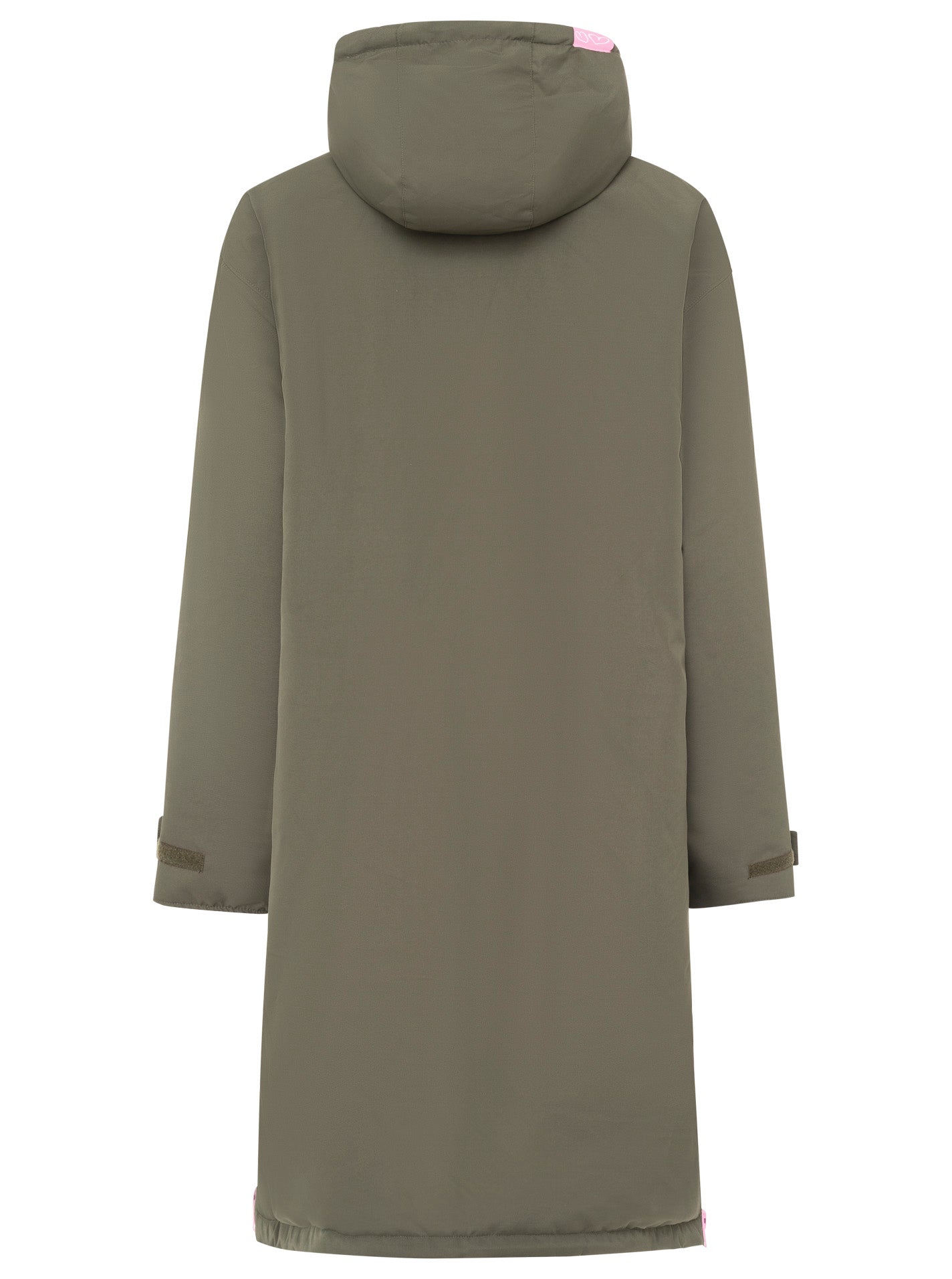 Oversize Windjacke "Surferjacke" in Khaki mit Teddyfutter von Zwillingsherz
