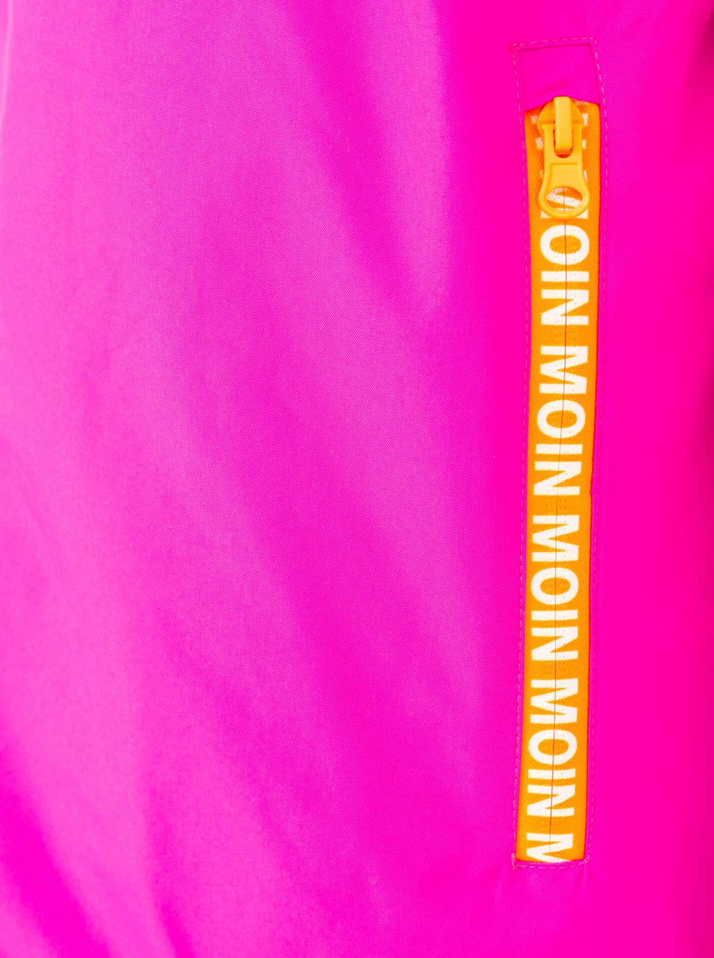 Oversize Windjacke "Surferjacke" in Neonpink mit Teddyfutter von Zwillingsherz