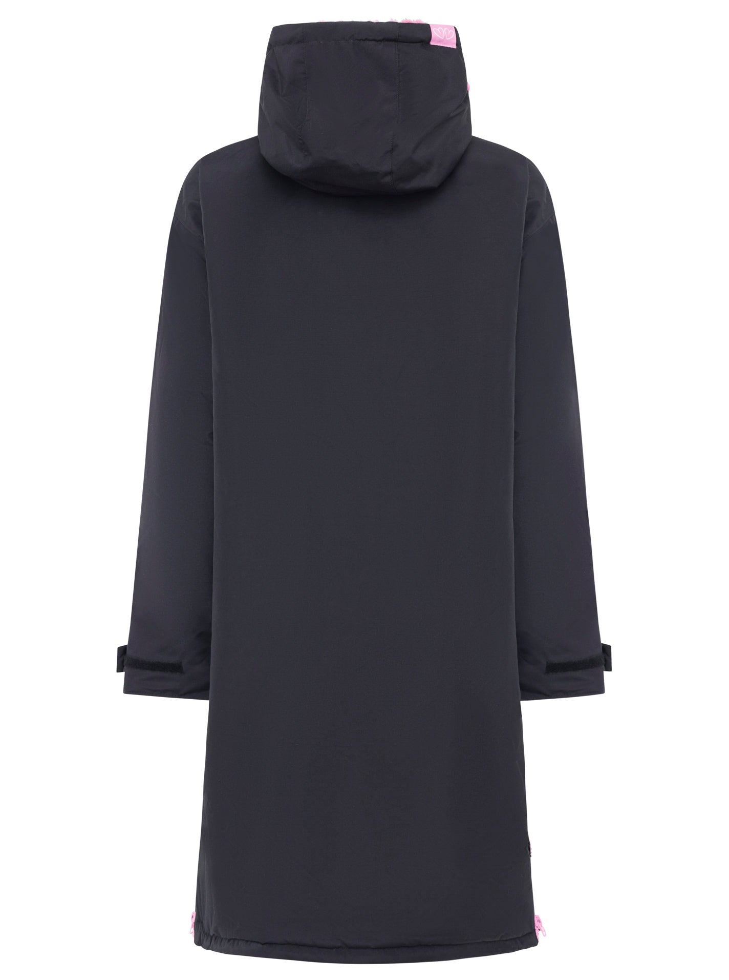 Oversize Windjacke "Surferjacke" in Schwarz mit Teddyfutter von Zwillingsherz