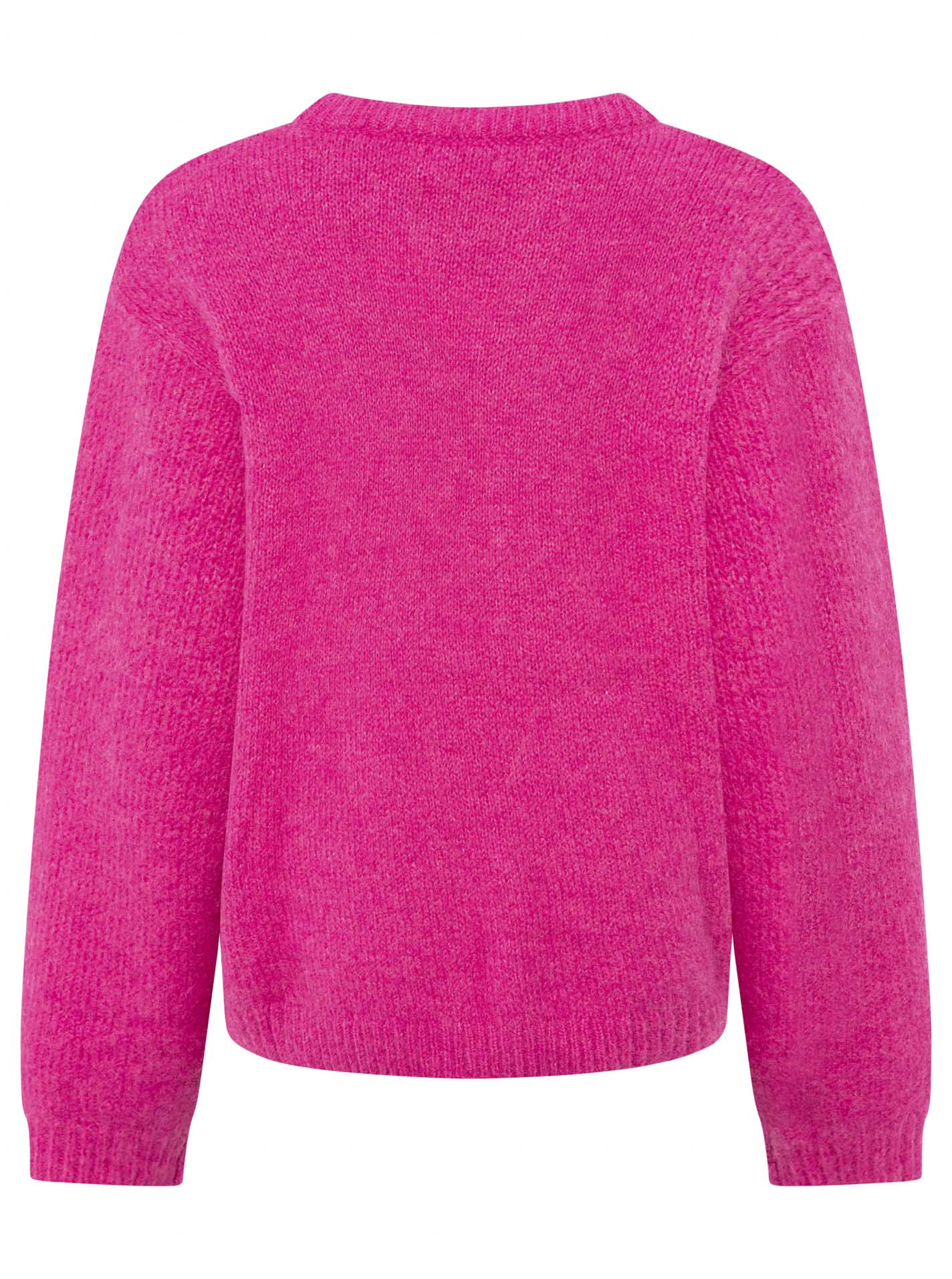 Zwillingsherz - Rundhalspullover - kuschlig weich - Pink