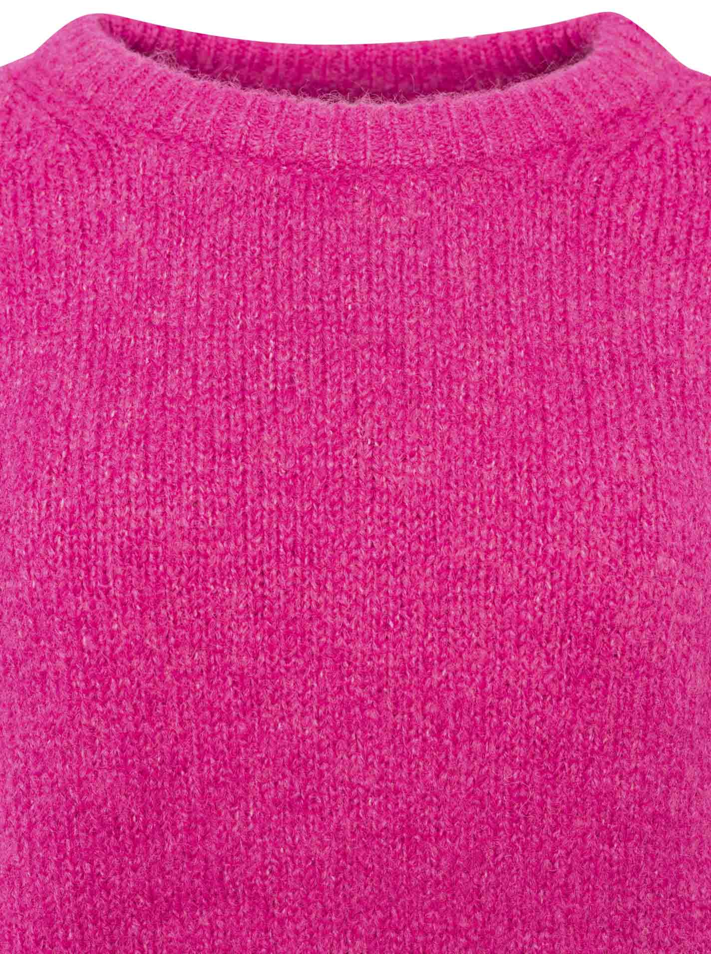 Zwillingsherz - Rundhalspullover - kuschlig weich - Pink