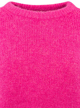 Zwillingsherz - Rundhalspullover - kuschlig weich - Pink