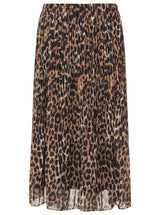 Zwillingsherz Plissee-Rock Leopard für wilde Styles