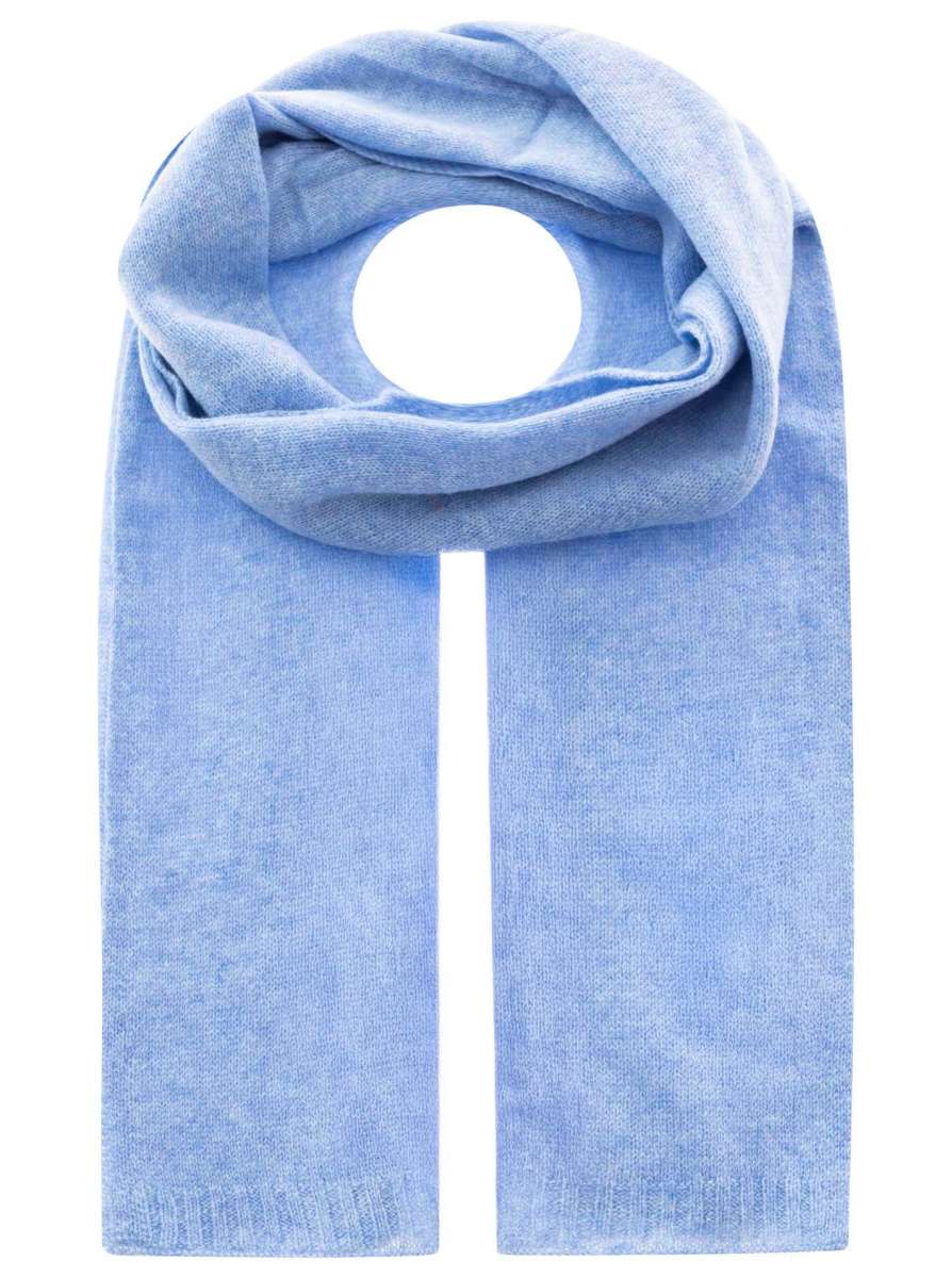 100% Kaschmir-Schal Classic Uni - Hellblau