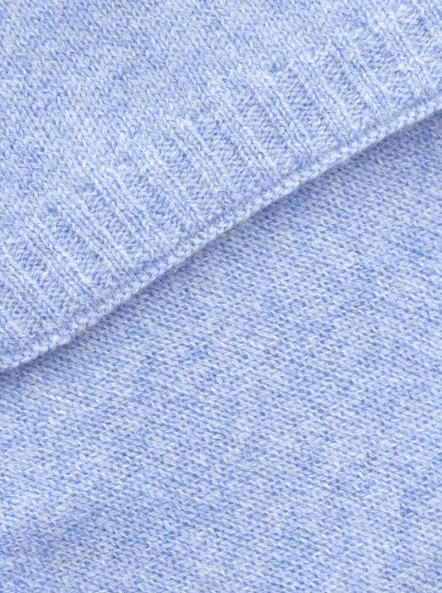 100% Kaschmir-Schal Classic Uni - Hellblau