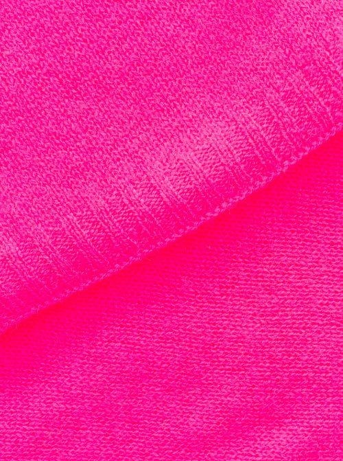 100% Kaschmir-Schal Classic Uni - Neonpink