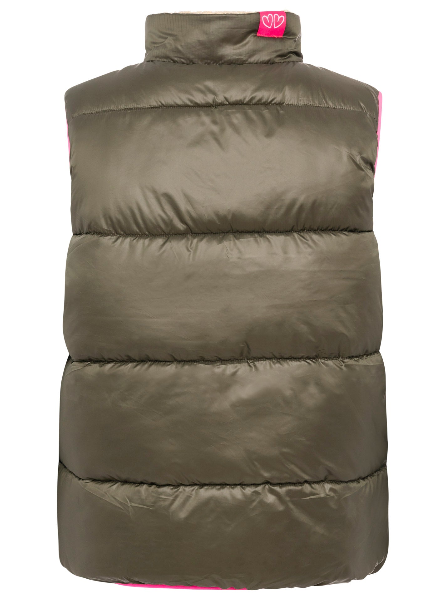 Zwillingsherz Wende - Weste "Teddy" Khaki