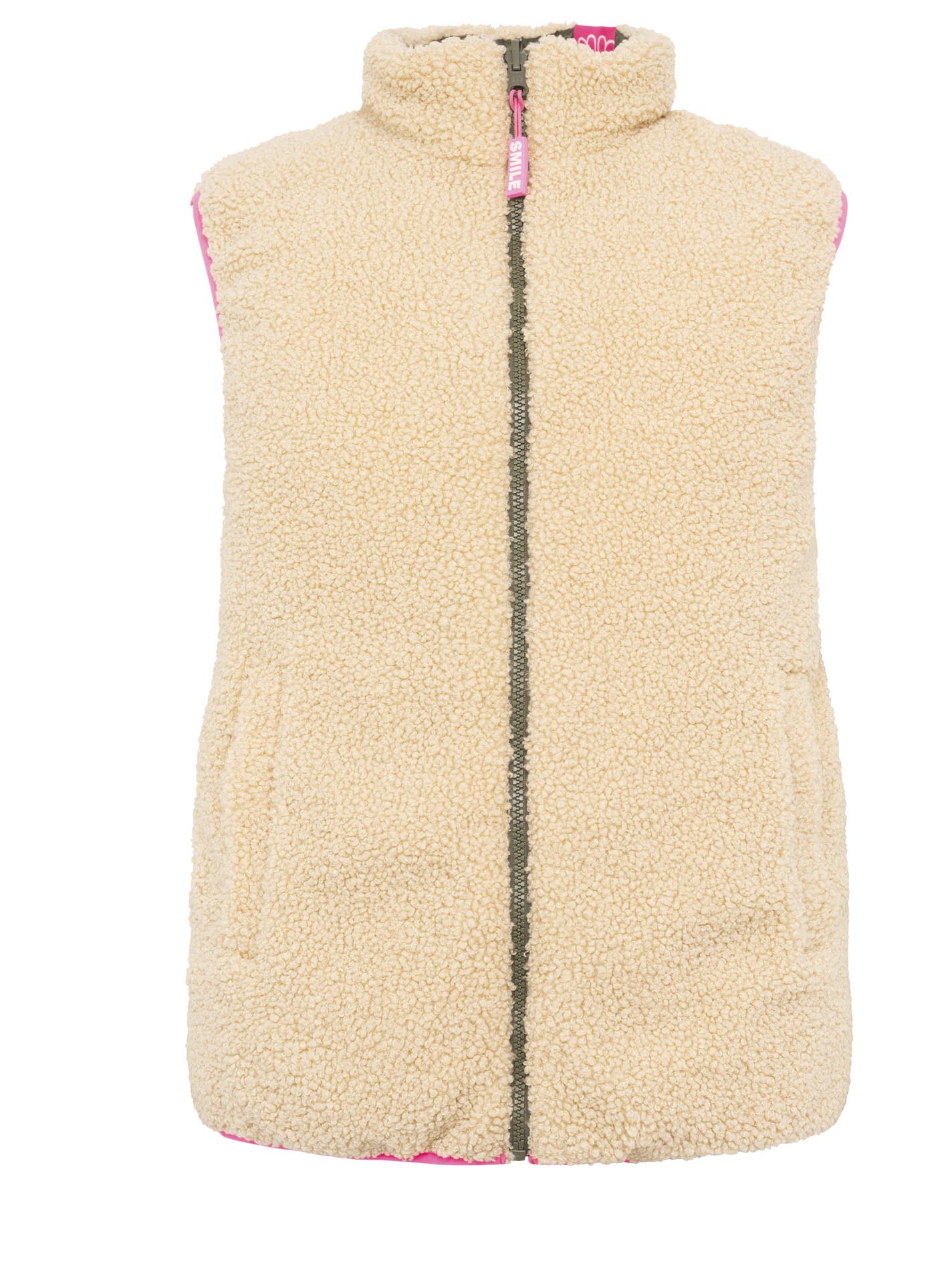 Zwillingsherz Wende - Weste "Teddy" Khaki