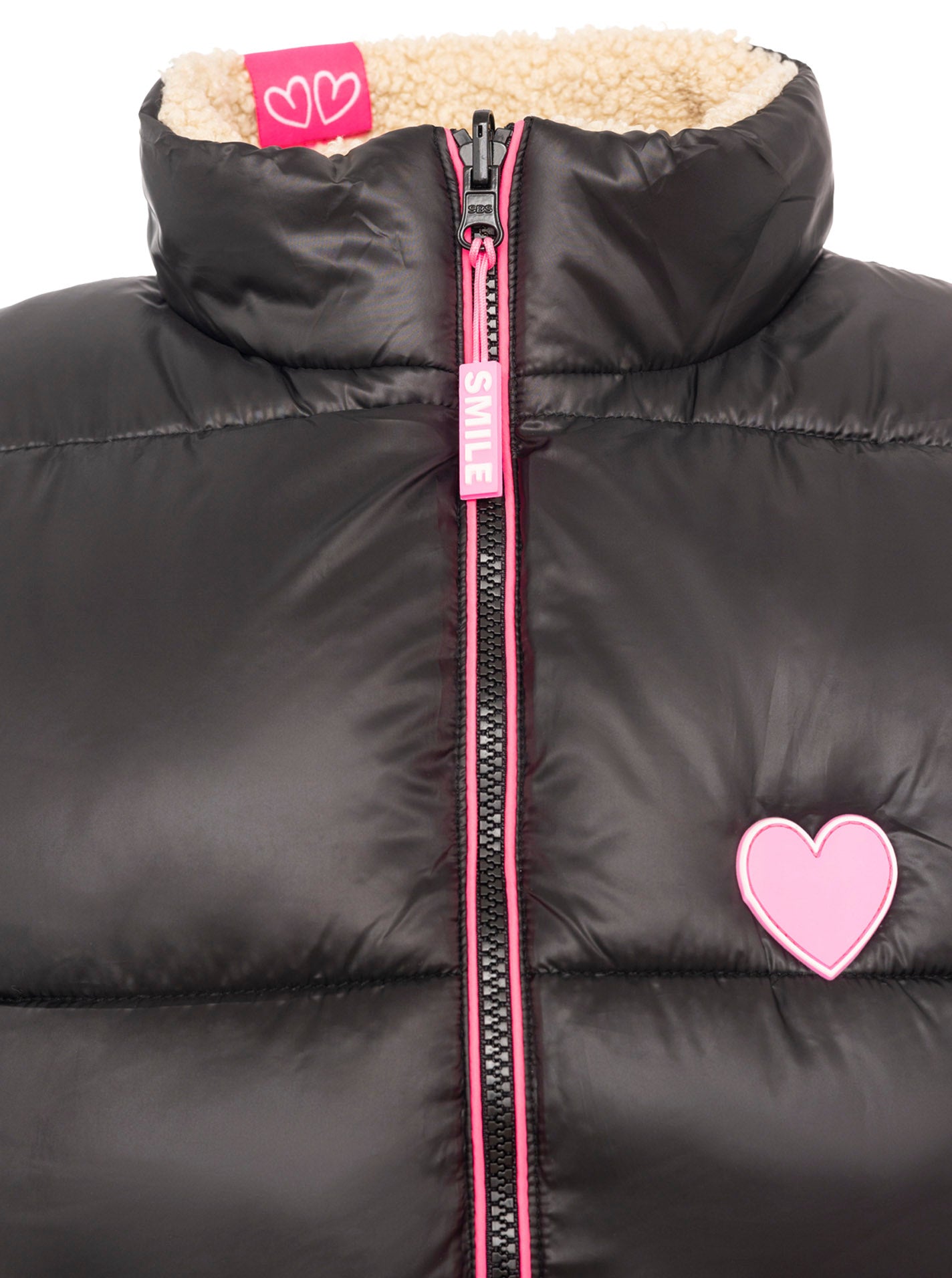 Zwillingsherz Wende - Weste "Teddy" Schwarz