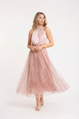 Choklate Paris Tüllrock Ambre mit Toile-de-Jouy-Print Rosa