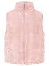 Zwillingsherz Cord Weste "Herbstzeit" Rosa | Damen Steppweste