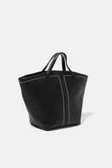 Lanidor - Handtsche - Schwarz mit Kontrastnähten