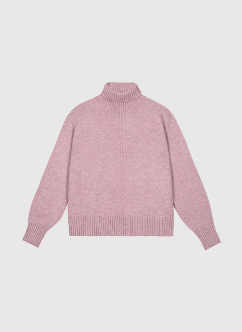 AN´GE Paris - Rollkragenpullover "Lipy" in Rosa