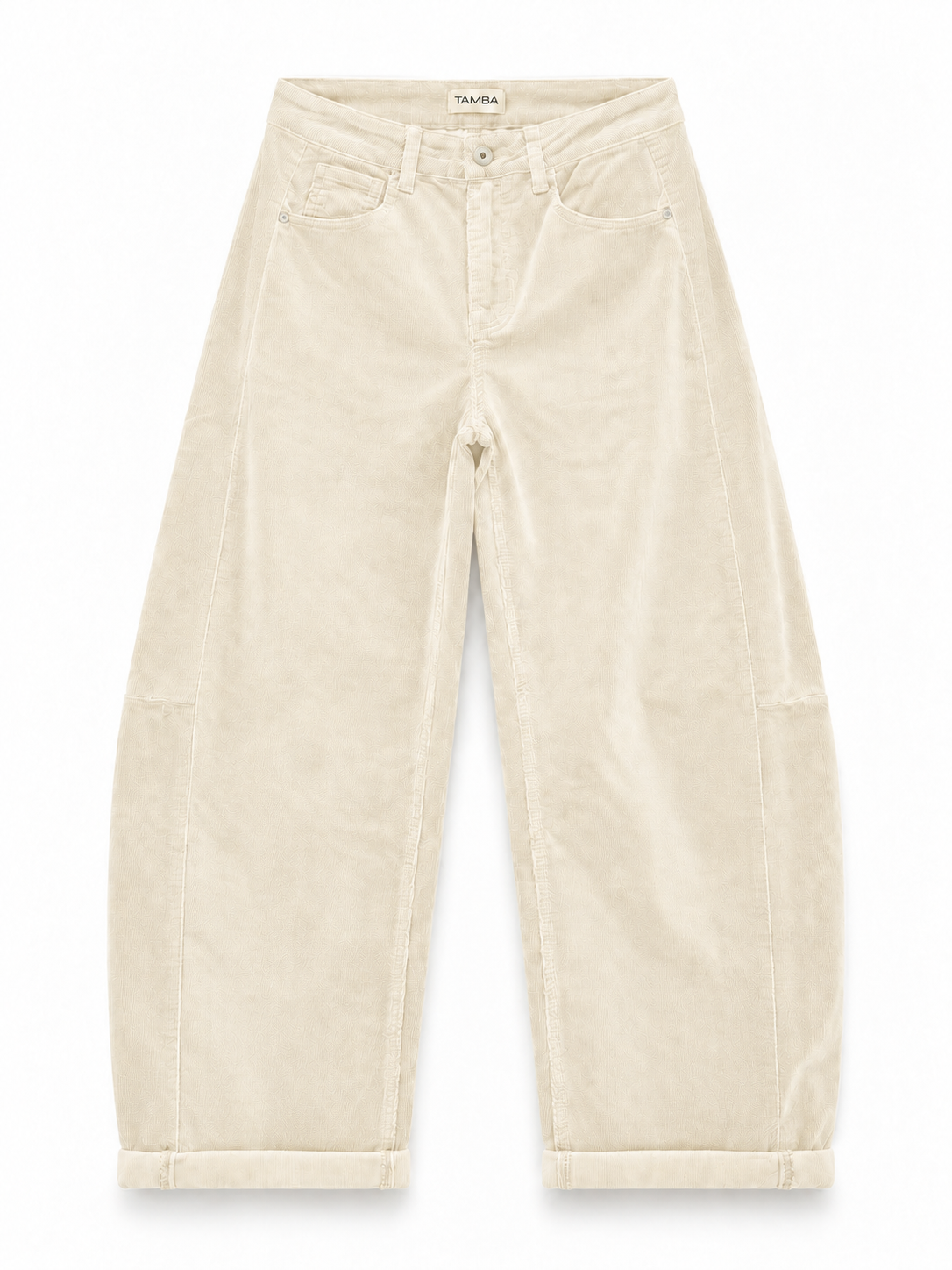 Lässige Feincord-Hose im Barrel-Fit: Off-White / M