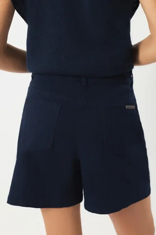 Lanidor Shorts - Colored Denim in Navy - Baumwolle & Elastan