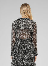 An'ge Paris Hemd Sabery  in Schwarz-Weiß - Semitransparent