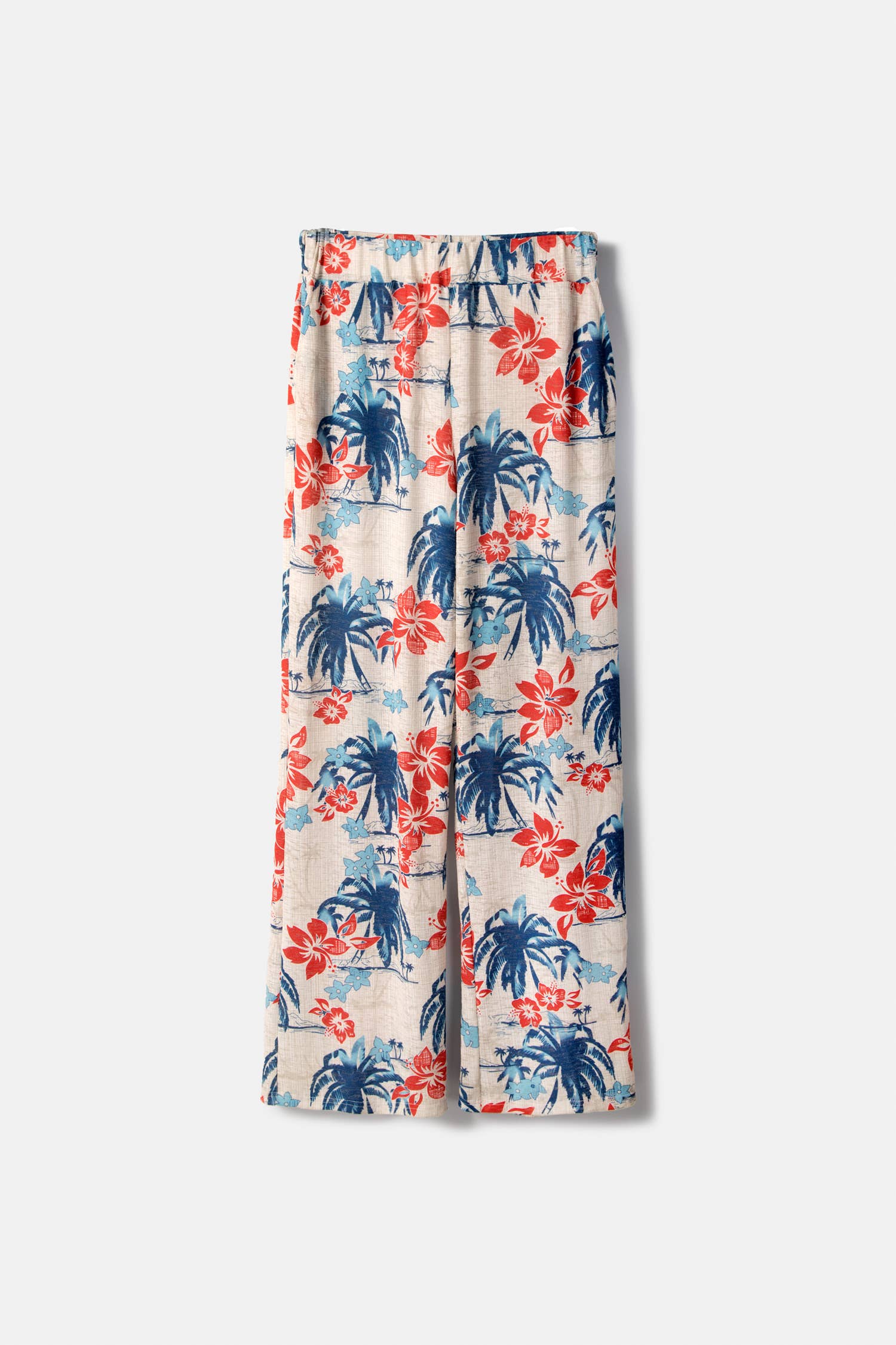 Lanidor Hose "Haweii Bloom" - weite Sommerhose mit elastischem Bund