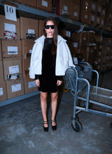 An'ge Paris Jacke Candice - Kunstfelljacke in Vanille - Kurze Jacke