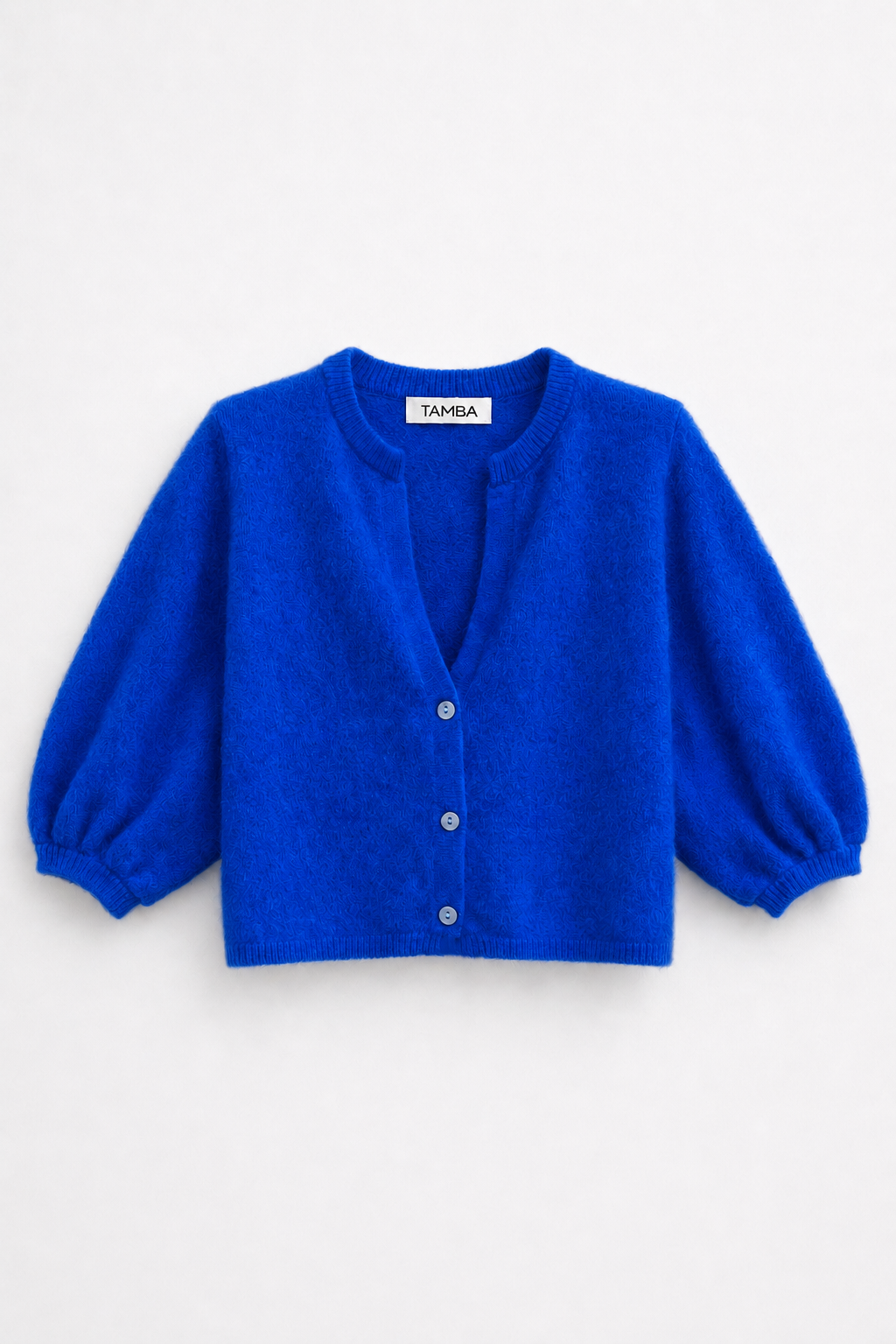 Angora Strickcardigan mit V-Ausschnitt: Anthrazit / Einheitsgröße