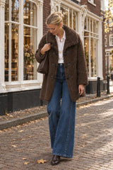 Ana & Lucy Wide-Leg-Jeans Alizée mit vertikalen Ziernähten Denim