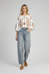 Ange Paris Jeans Prime Ballonschnitt High Waist Hellblau