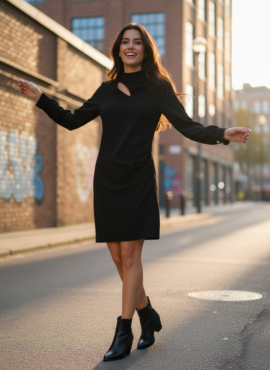 An'ge Paris Kleid Malola - Frau beim Tanzen