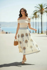 Choklate Paris Bardot-Top Lurex-Feinstrick Beige-Gold