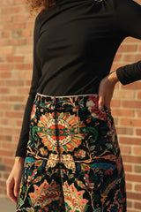 Ange Paris Hose Rossyla Aubussy Schwarz Samt