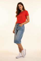 Ange Paris T-Shirt Tixana Chili Rot Viskosemix