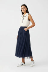 Choklate Paris Amber Tüllrock Slim Fit Marine Blau
