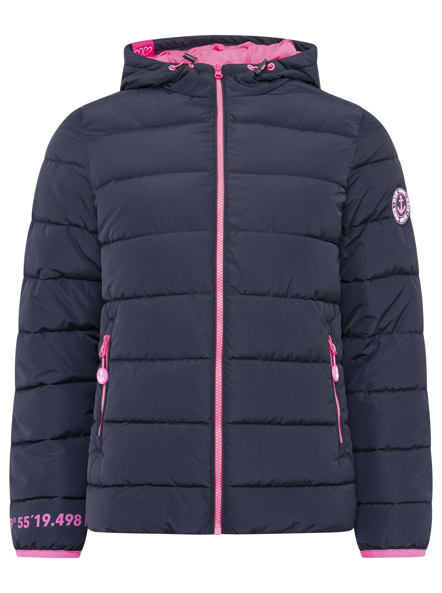 Zwillingsherz - Steppjacke "Moin Moin" in Dunkelblau