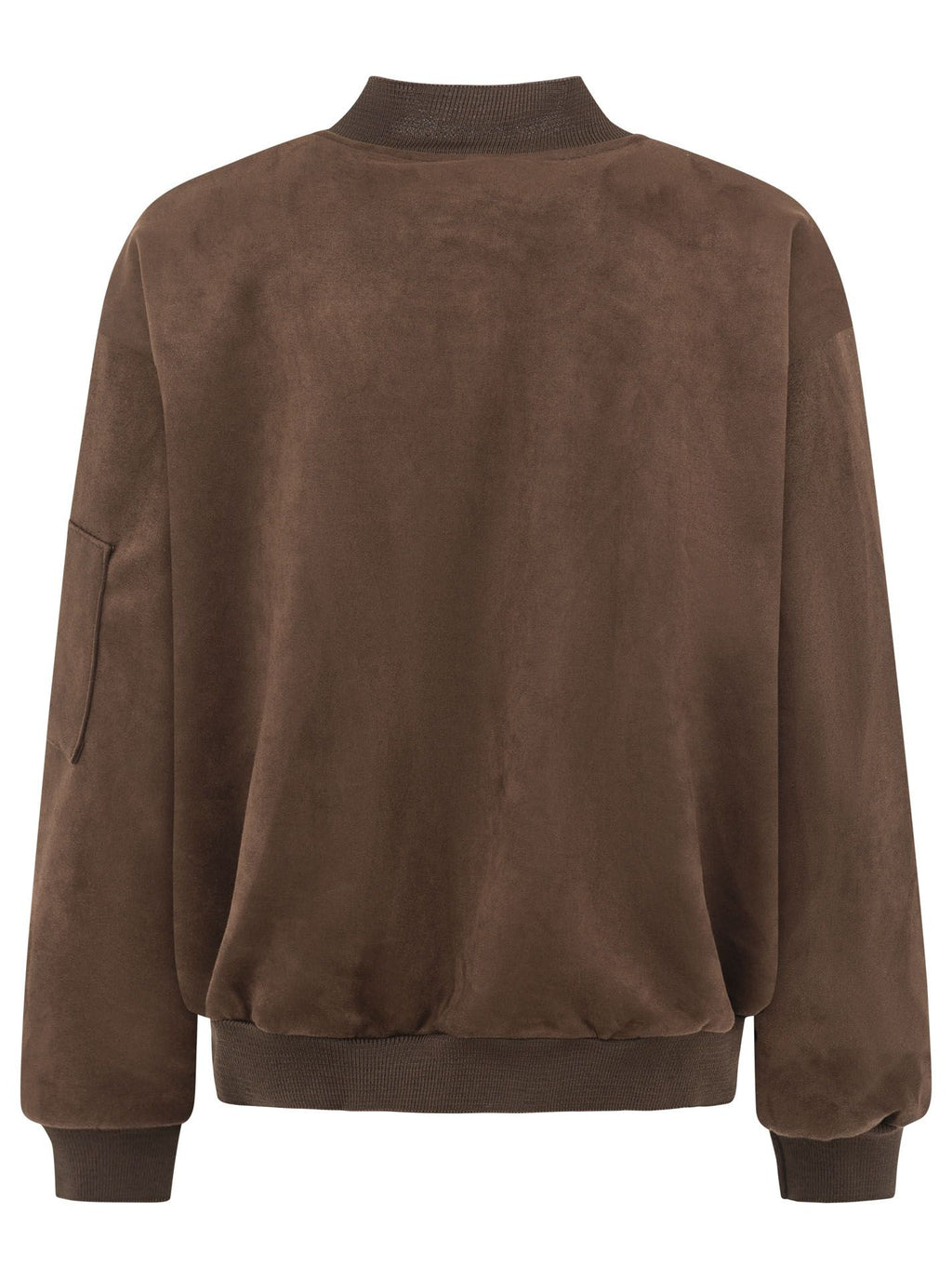 Zwillingsherz Blouson "Velours" in Braun - lässige Oversize-Jacke aus weichem Velours