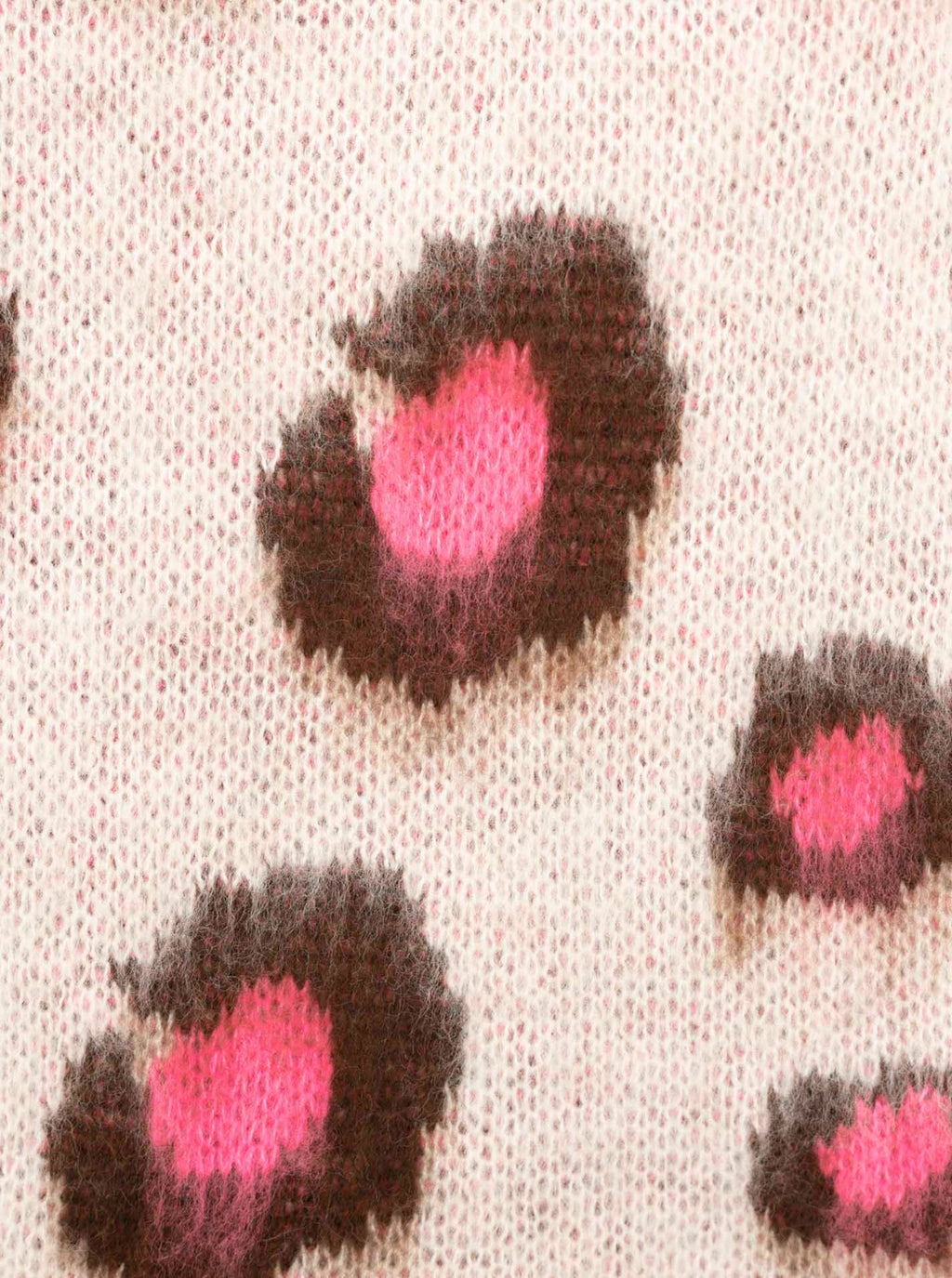 Zwillingsherz Kuschel-Pullover "Leo Soft"  pinkfarbenen Akzenten - Rundhals